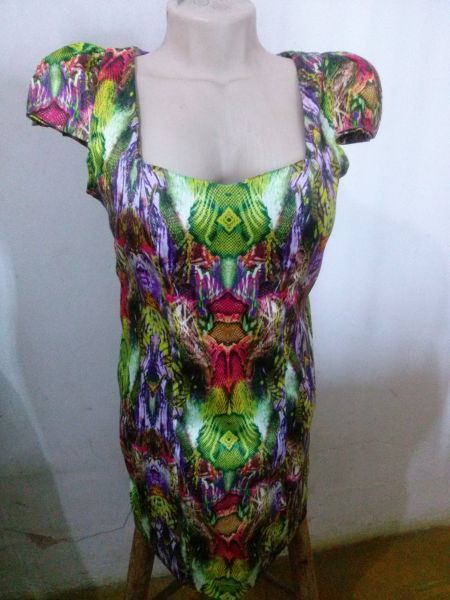 Vestido Cetinado Verão 2014 - Tamanho Único